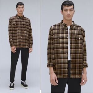 NWT Everlane The Brushed Flannel Shirt Large